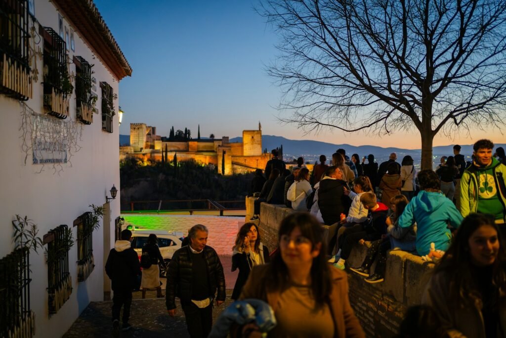 Vista de Granada y su patrimonio cultural
